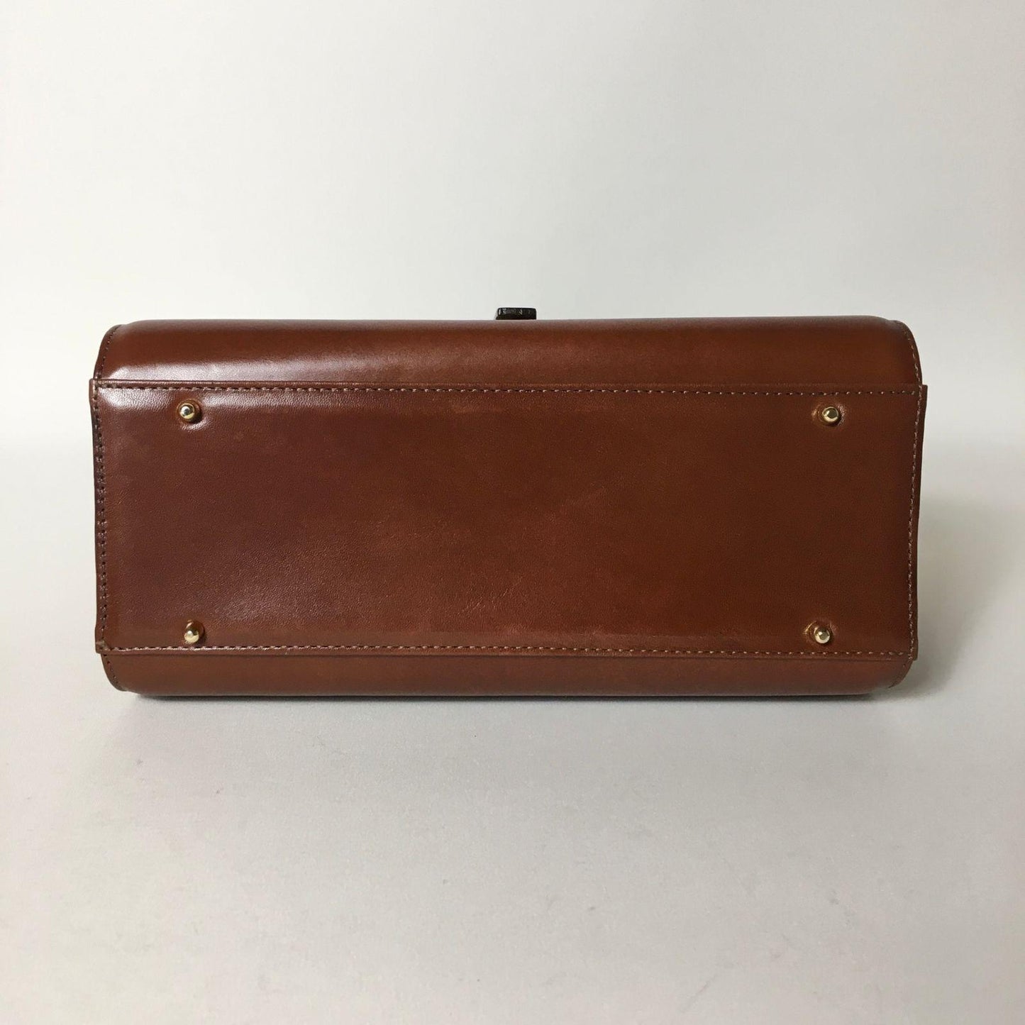 Valentino Garavani Hand Shoulder Bag Tote Purse 2way Leather Brown Authentic