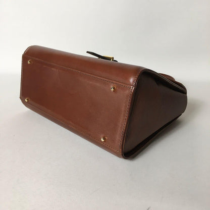 Valentino Garavani Hand Shoulder Bag Tote Purse 2way Leather Brown Authentic