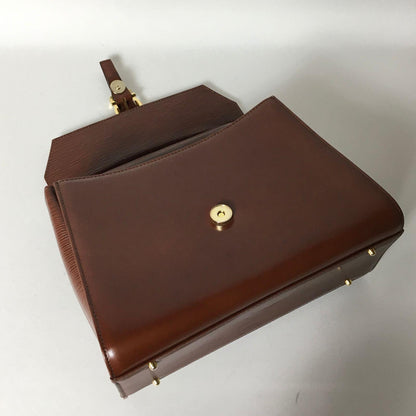 Valentino Garavani Hand Shoulder Bag Tote Purse 2way Leather Brown Authentic