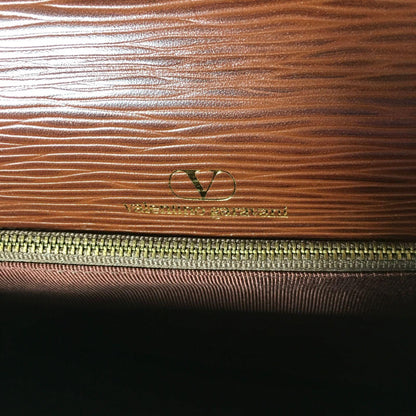 Valentino Garavani Hand Shoulder Bag Tote Purse 2way Leather Brown Authentic
