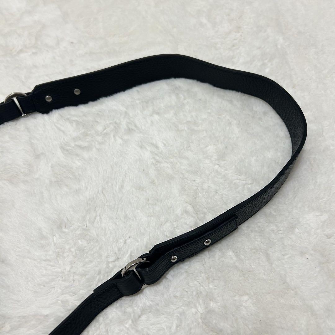 Mario Valentino Hand Shoulder Bag Tote Purse 2way Leather Black Authentic