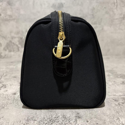 Valentino Garavani Shoulder Bag Purse Mini Boston 2way Logo Black Authentic