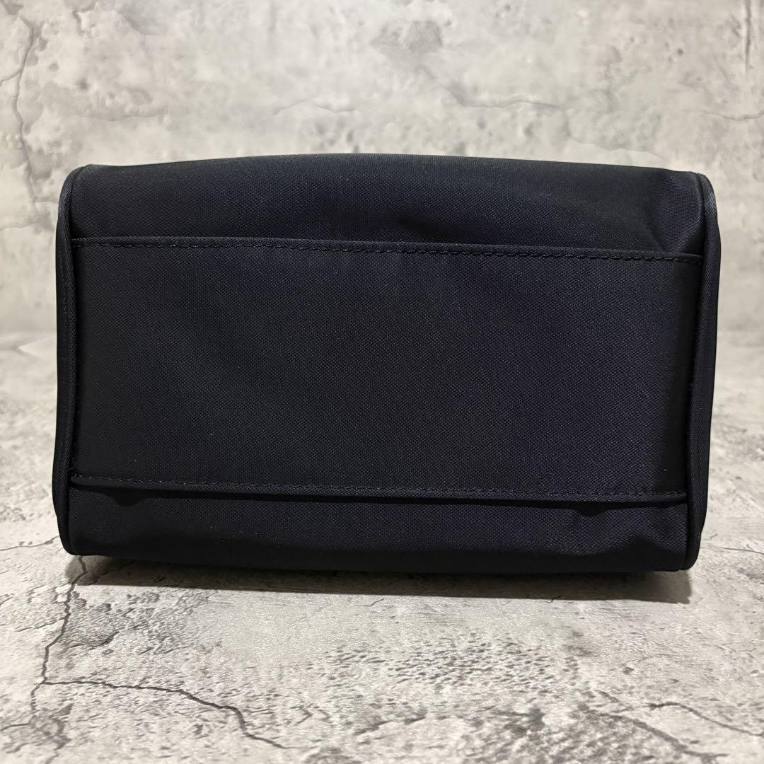 Valentino Garavani Shoulder Bag Purse Mini Boston 2way Logo Black Authentic