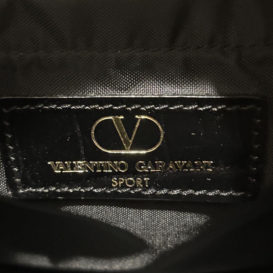 Valentino Garavani Shoulder Bag Purse Mini Boston 2way Logo Black Authentic