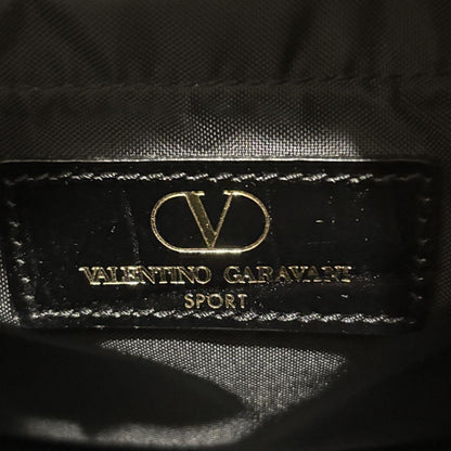 Valentino Garavani Shoulder Bag Purse Mini Boston 2way Logo Black Authentic