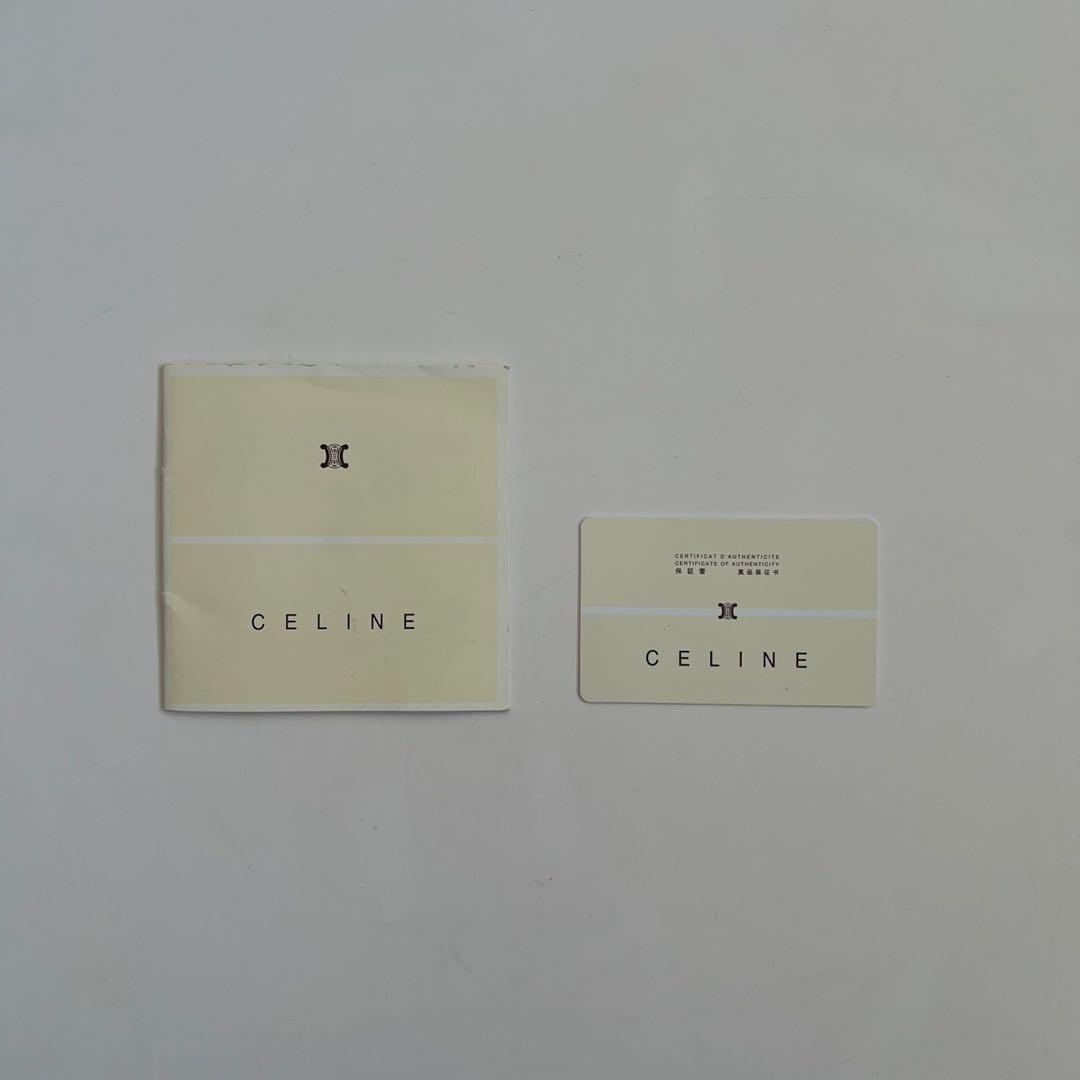 CELINE Hand Bag Tote Purse C Macadam Suede Leather Brown Authentic