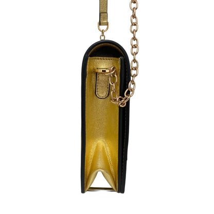 VERSACE Shoulder Bag Purse Gold Authentic