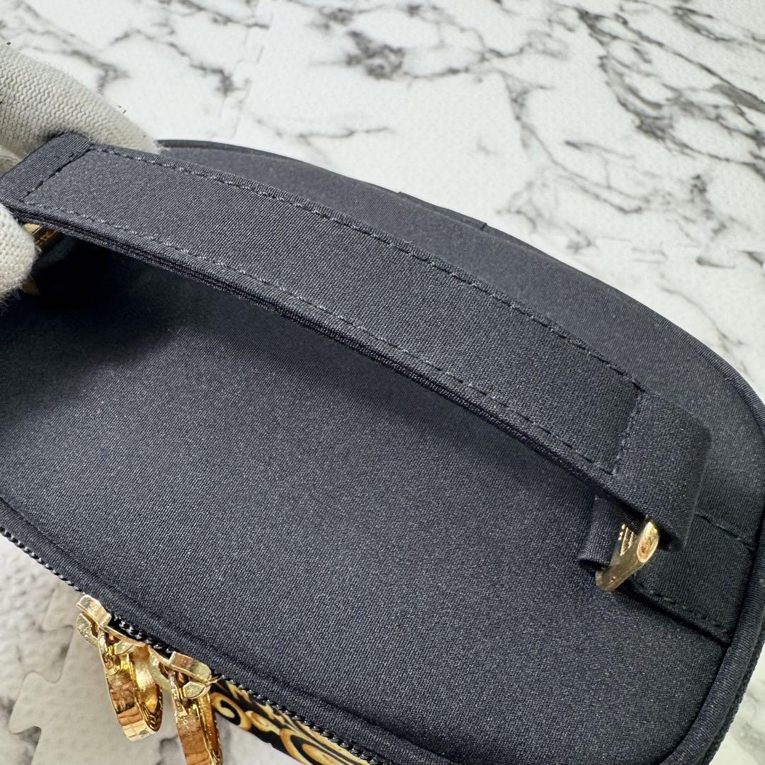 VERSACE Accessory Hand Pouch Medusa Fabric Canvas Nylon PVC Leather Multicolor