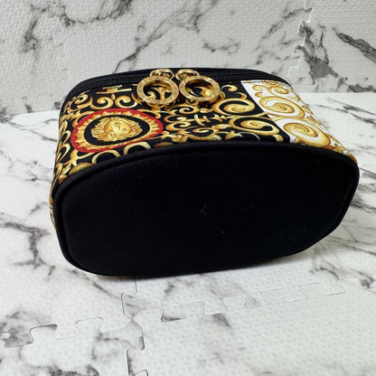 VERSACE Accessory Hand Pouch Medusa Fabric Canvas Nylon PVC Leather Multicolor