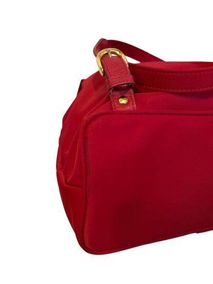 Valentino Garavani sport Backpack Logo Nylon Leather Red Authentic