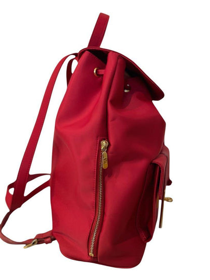 Valentino Garavani sport Backpack Logo Nylon Leather Red Authentic