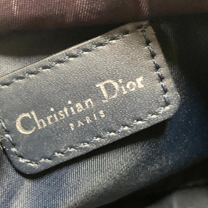 Christian Dior Pouch Trotter Accessory Pouch Purse Cosmetic Canvas Gray Auth