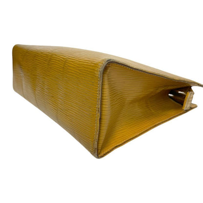 FENDI Clutch Bag Second Bag FF Yellow Authentic