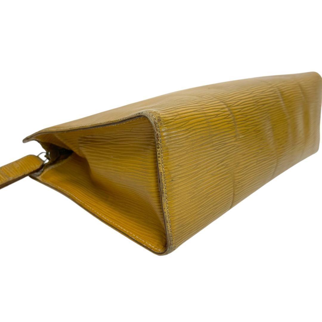 FENDI Clutch Bag Second Bag FF Yellow Authentic