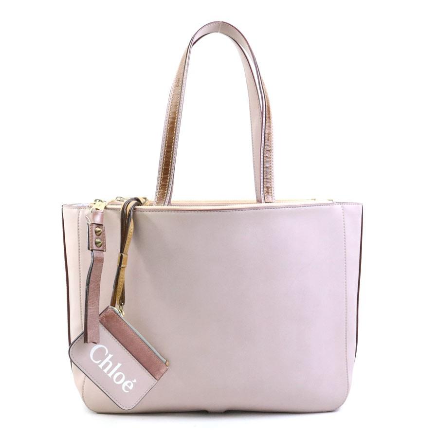 Chloe Hand Shoulder Bag Tote Purse Leather Dusty Pink Authentic