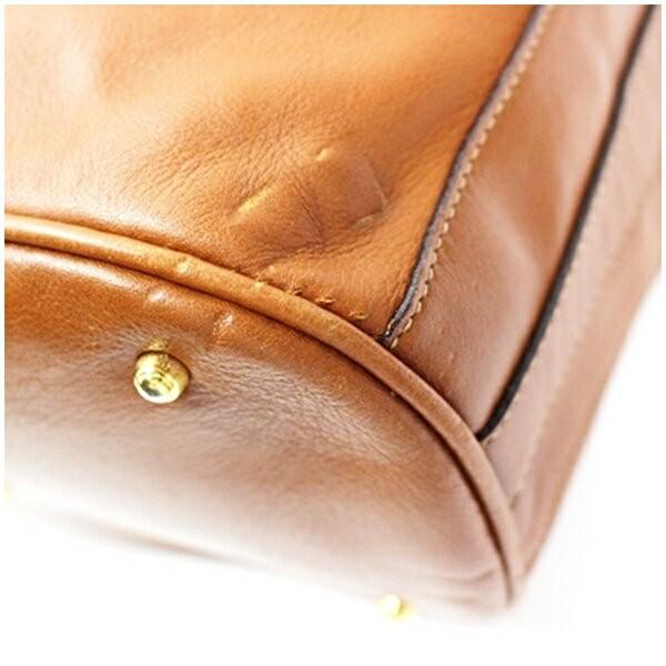 GUCCI Shoulder Bag Purse 2way Bamboo Leather Brown Authentic