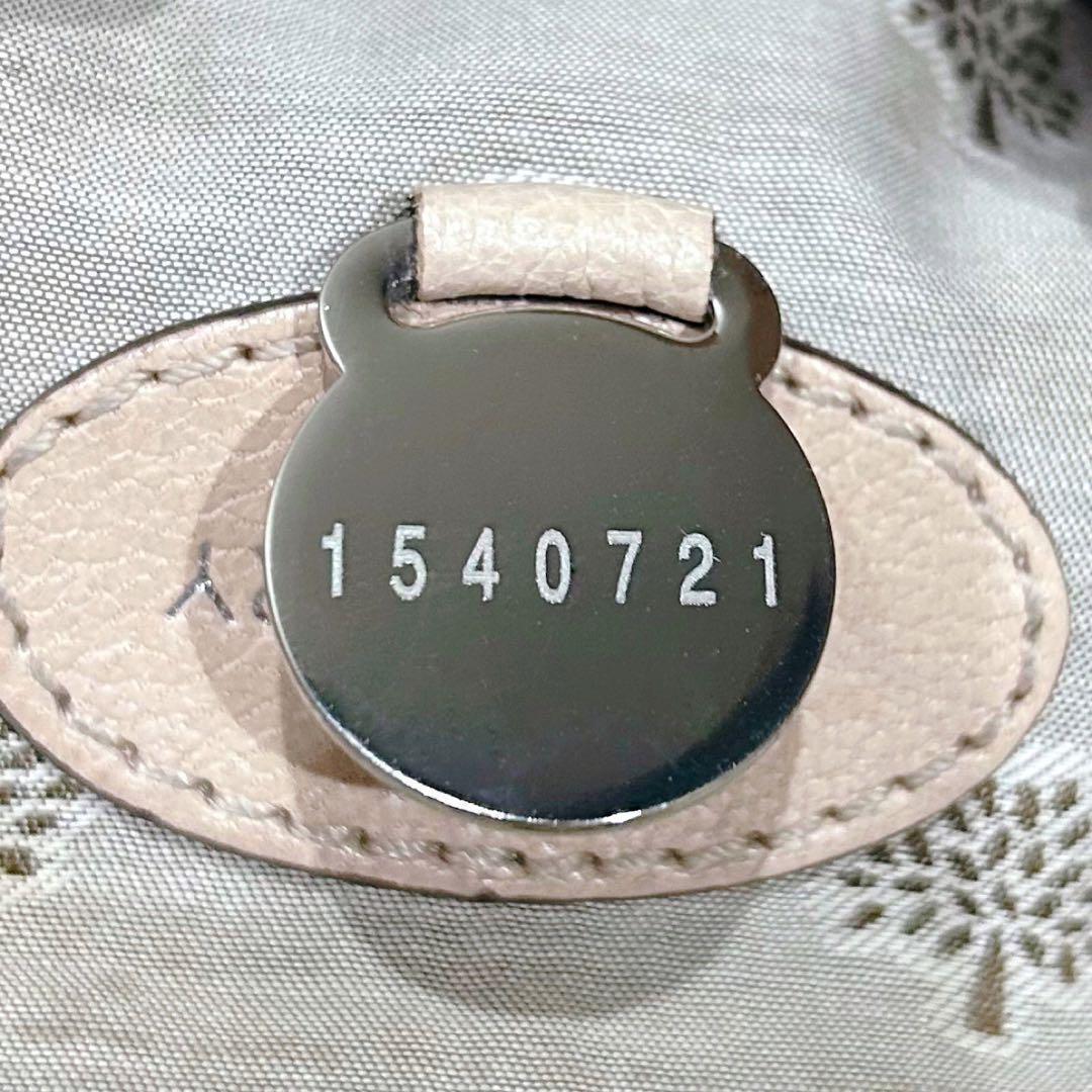 MULBERRY Shoulder Bag Purse 2way Bayswater Leather Beige Authentic