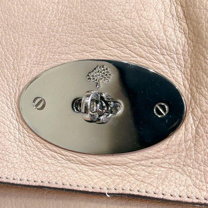 MULBERRY Shoulder Bag Purse 2way Bayswater Leather Beige Authentic