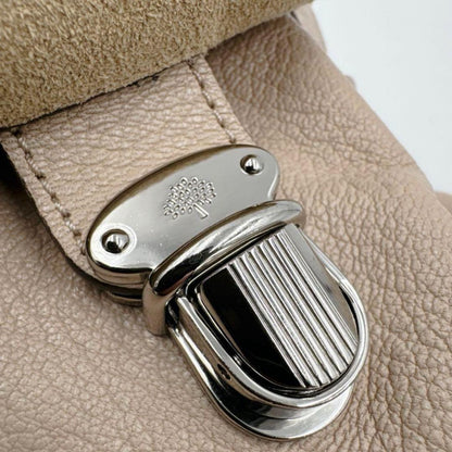 MULBERRY Shoulder Bag Purse 2way Bayswater Leather Beige Authentic