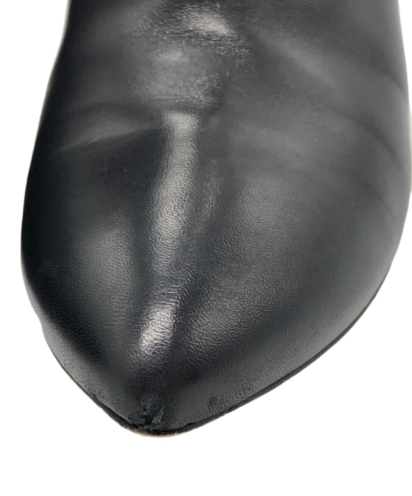 GUCCI Boots Shoes Sherry Line EU 37 US 7 Black Authentic