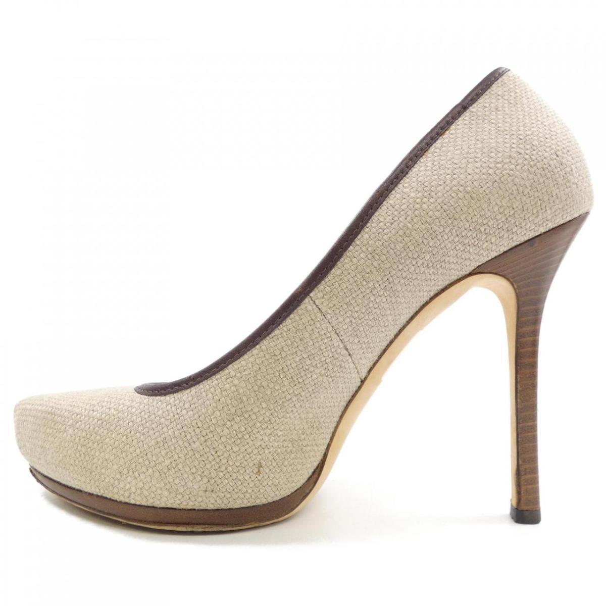 GUCCI Shoes Pumps Heel EU 39.5 US 9.5 Beige Authentic