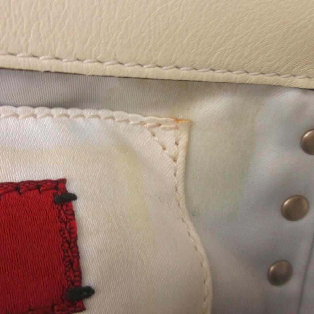 Valentino Garavani Shoulder Bag Purse Rockstuds Leather Off White Authentic