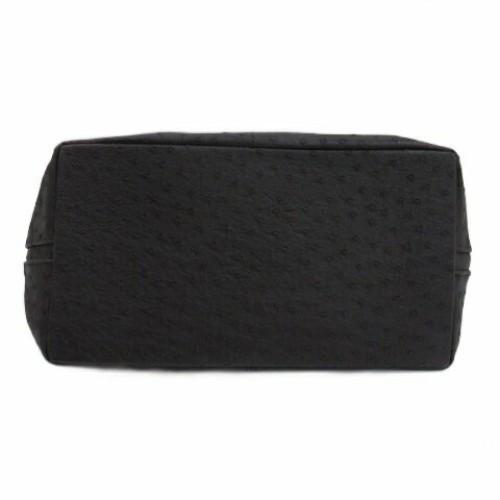 Reo Valentino Hand Bag Tote Purse Leather Dark Brown Authentic