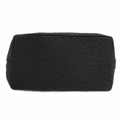 Reo Valentino Hand Bag Tote Purse Leather Dark Brown Authentic