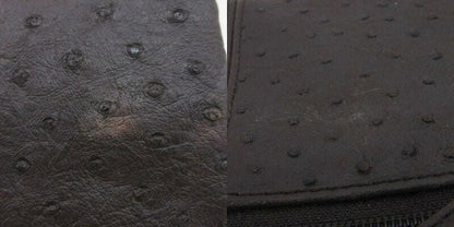 Reo Valentino Hand Bag Tote Purse Leather Dark Brown Authentic