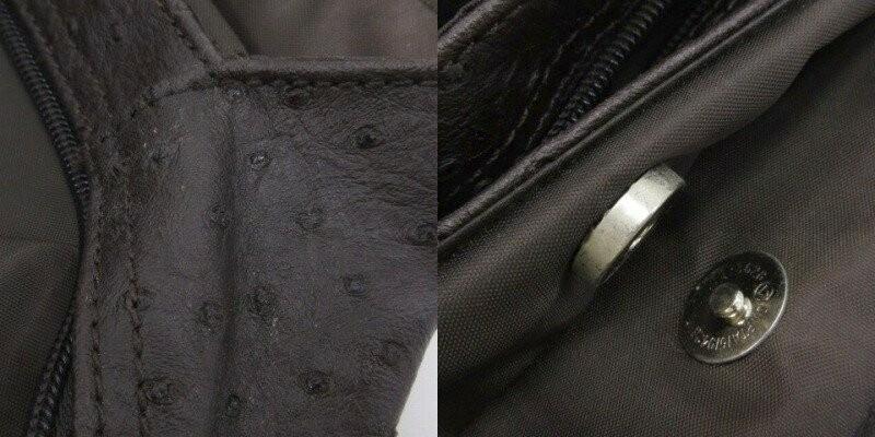 Reo Valentino Hand Bag Tote Purse Leather Dark Brown Authentic