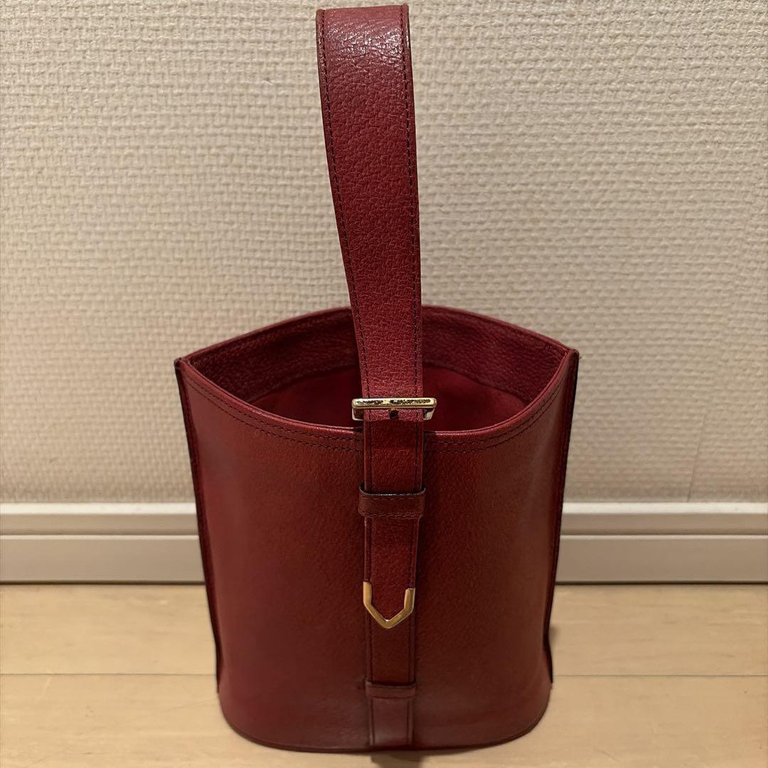 Valentino Garavani Hand Bag Tote Purse Leather Red Authentic