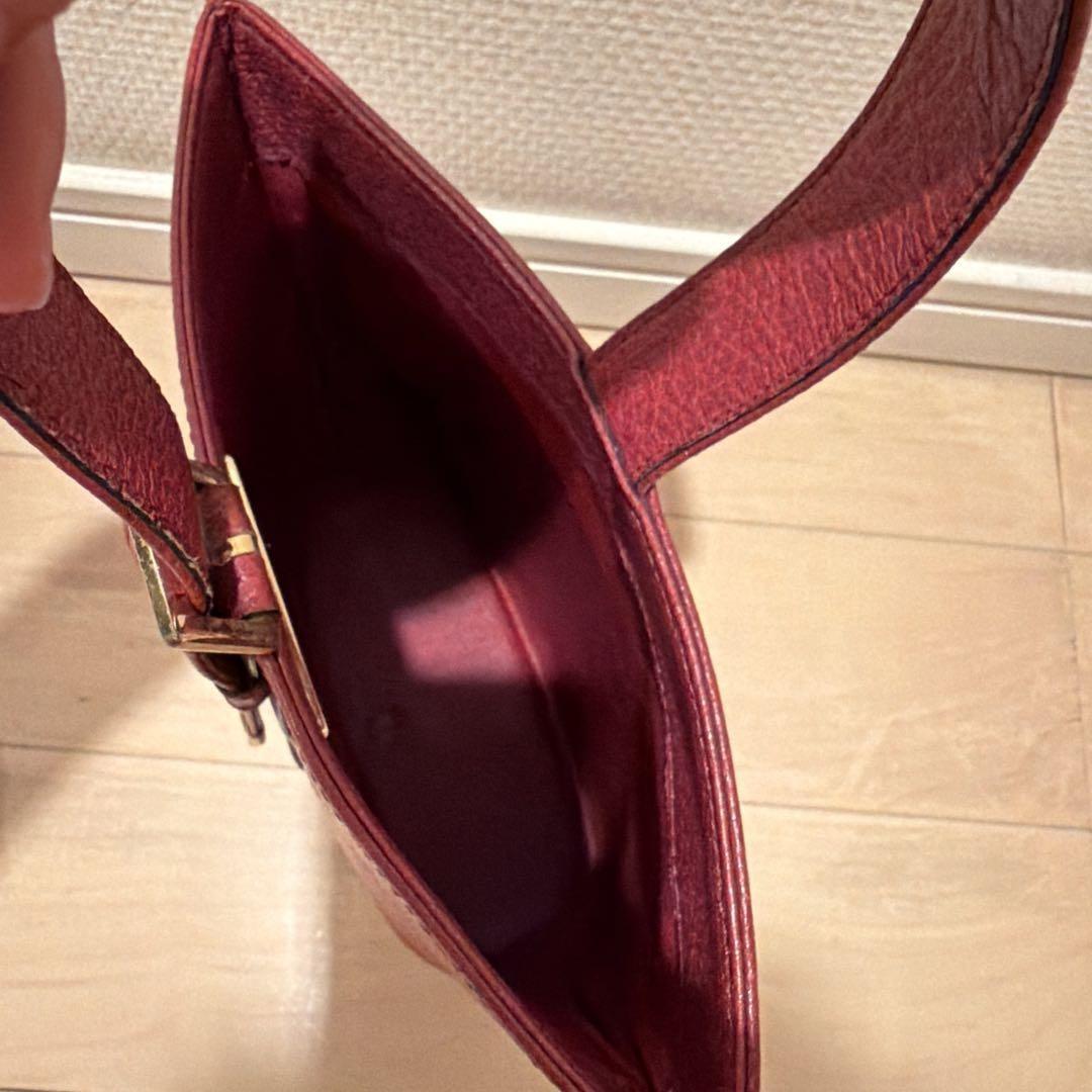 Valentino Garavani Hand Bag Tote Purse Leather Red Authentic