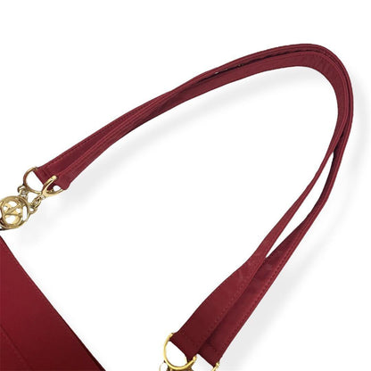 Valentino Garavani Shoulder Bag Purse Logo Nylon Red Authentic