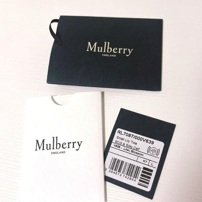 MULBERRY Hand Bag Tote Purse Leather Lilac Blossom Authentic