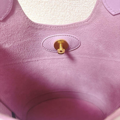 MULBERRY Hand Bag Tote Purse Leather Lilac Blossom Authentic