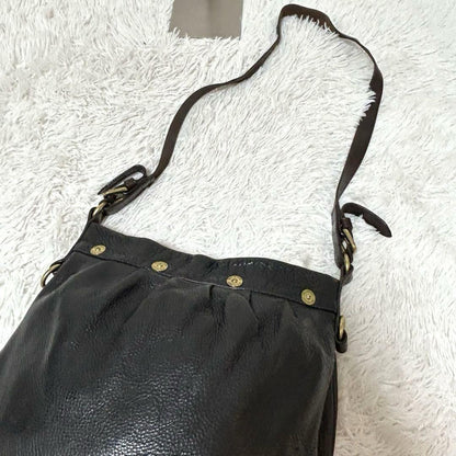 MULBERRY Shoulder Bag Purse Leather Black Authentic
