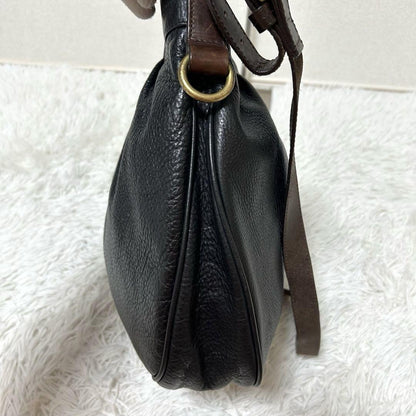 MULBERRY Shoulder Bag Purse Leather Black Authentic