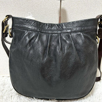 MULBERRY Shoulder Bag Purse Leather Black Authentic