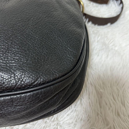 MULBERRY Shoulder Bag Purse Leather Black Authentic