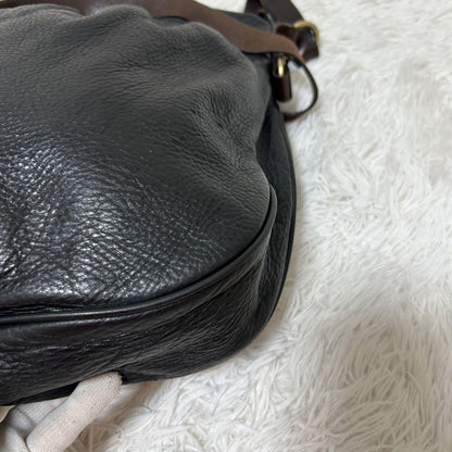 MULBERRY Shoulder Bag Purse Leather Black Authentic