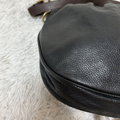 MULBERRY Shoulder Bag Purse Leather Black Authentic