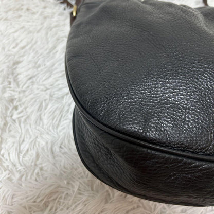MULBERRY Shoulder Bag Purse Leather Black Authentic