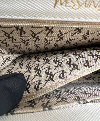 Saint Laurent Shoulder Bag Purse White Authentic