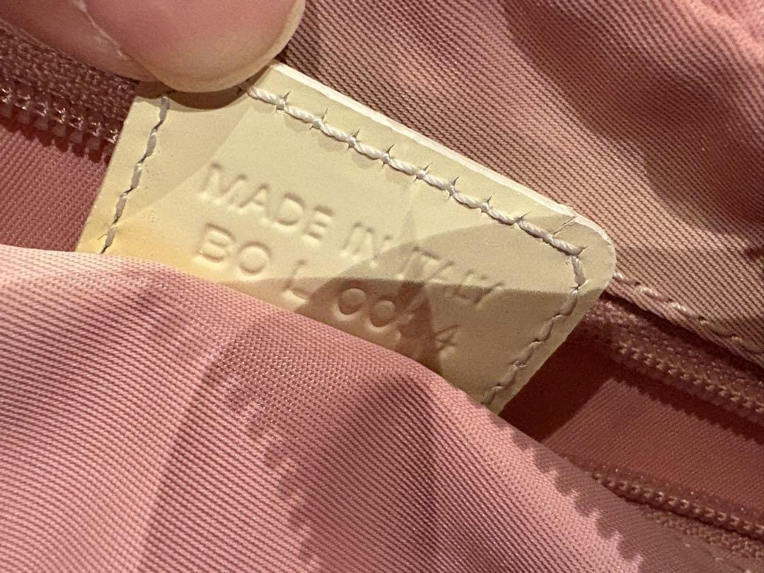 Christian Dior Shoulder Bag Purse Trotter No.1 Canvas Pink Authentic