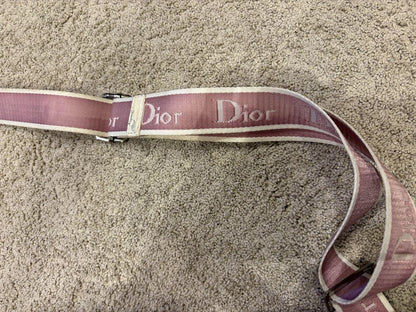 Christian Dior Shoulder Bag Purse Trotter No.1 Canvas Pink Authentic