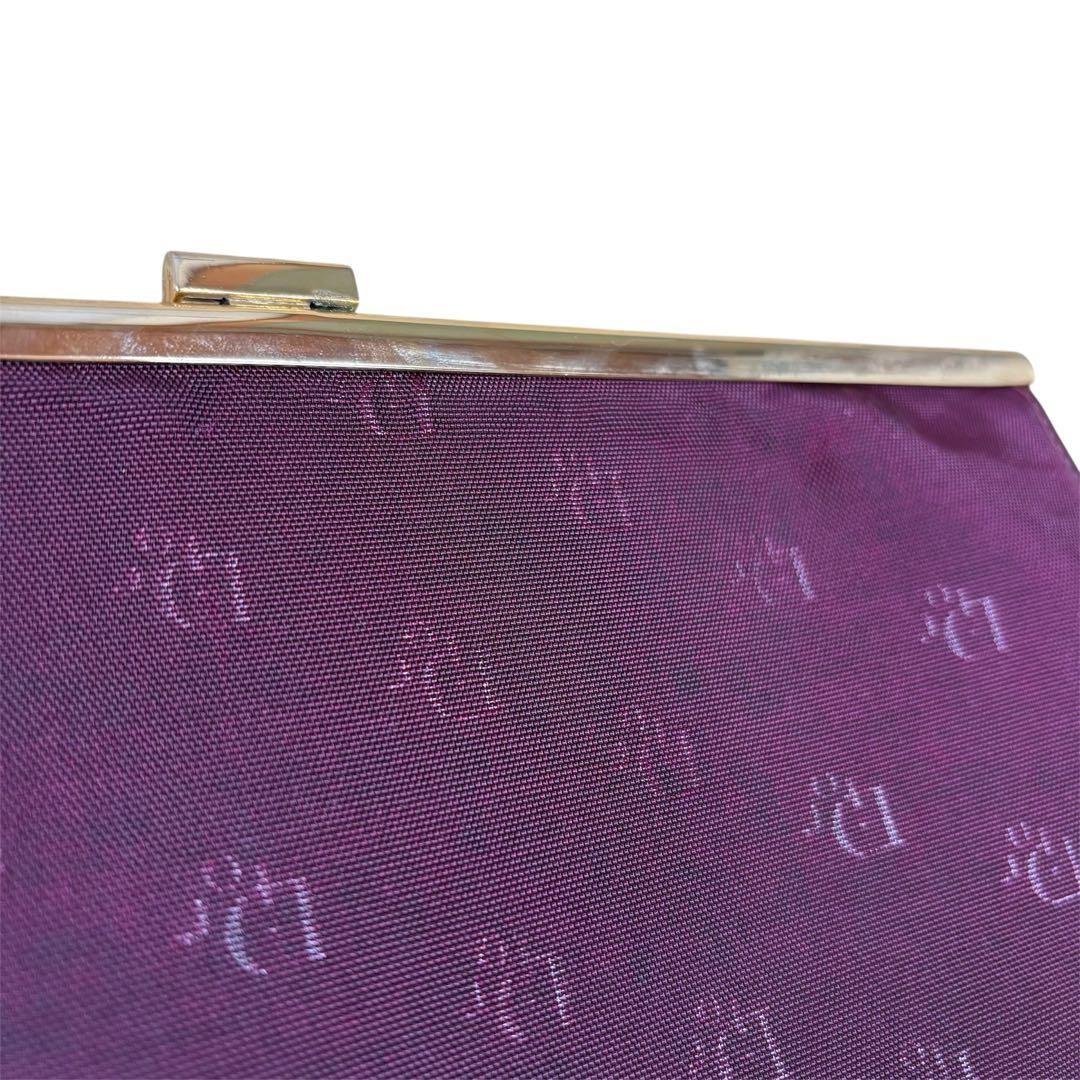 Christian Dior Clutch Bag Second Bag Logo Burgundy Authentic
