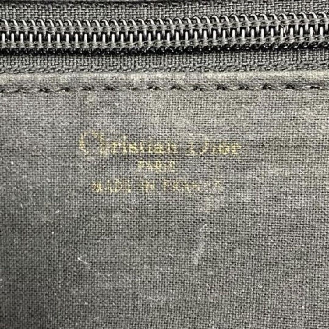 Christian Dior Hand Bag Tote Purse Cannage Nylon Black Authentic