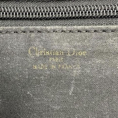 Christian Dior Hand Bag Tote Purse Cannage Nylon Black Authentic