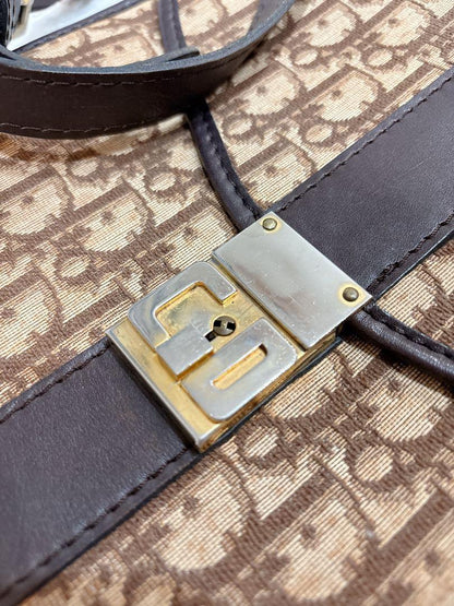 Christian Dior Shoulder Bag Purse Trotter Brown Authentic