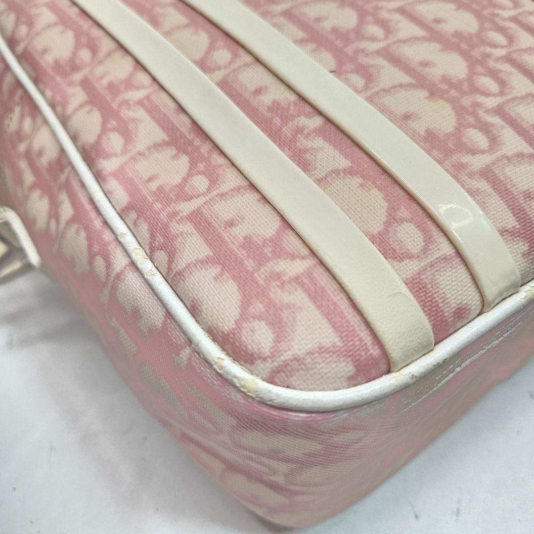 Christian Dior Shoulder Bag Purse Trotter No.1 PVC Pink Authentic